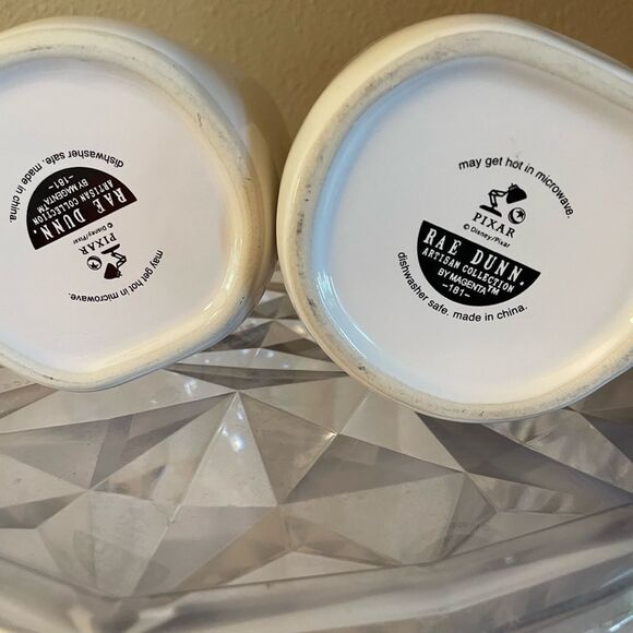 Rae Dunn Pixar Buzz Lightyear and Alien The Claw Coffee Mugs set of 2! - Picture 9 of 12